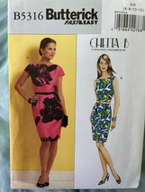 Butterick Sewing Pattern B5316 Chetta B Misses Dress 6-12 UN-CUT New - £6.62 GBP