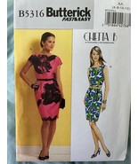 BUTTERICK  Sewing Pattern B5316 CHETTA B MISSES DRESS 6-12 UN-CUT New - £6.62 GBP