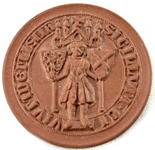 Germany Porcelain Altestes Siegel Der STADT MEISSEN UM 1285 60mm - $9.21 CAD