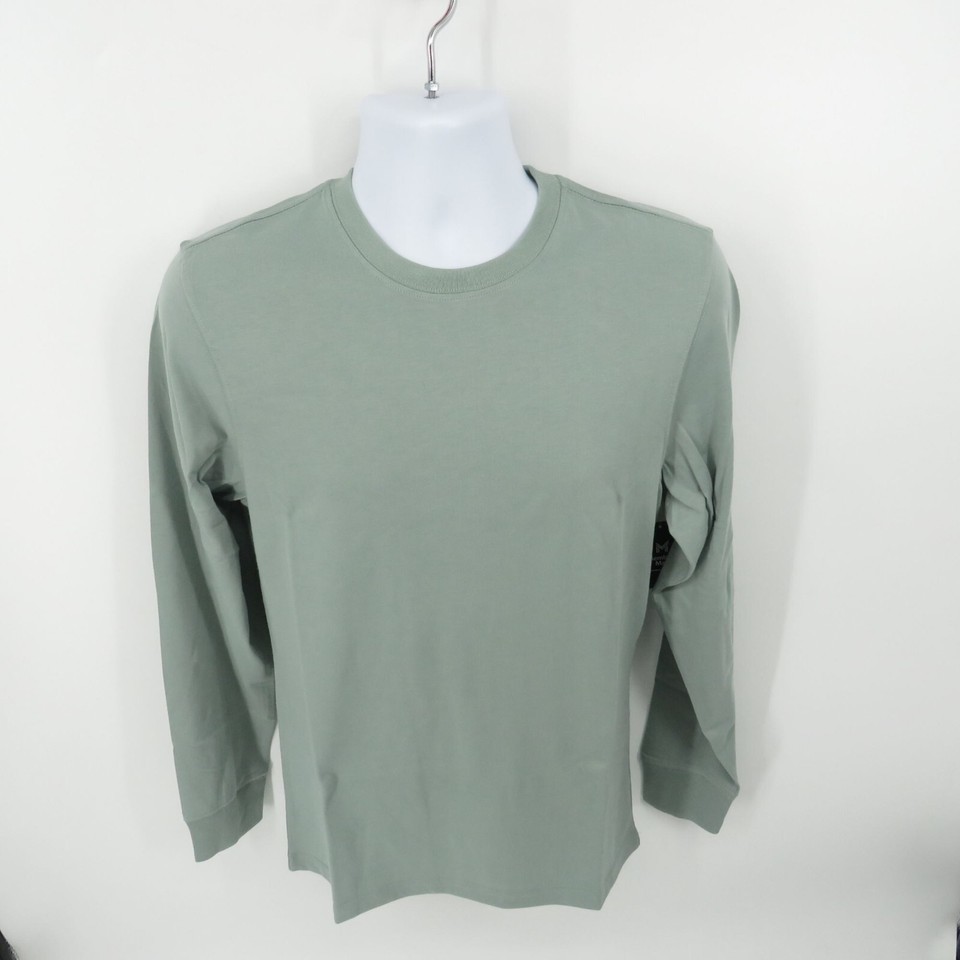 Member&#39;s Mark Men&#39;s Essential Green Long Sleeve T-Shirt Large NWT - £9.29 GBP