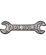 Tool Rules Novelty Metal Wrench Sign W-044 - $37.96 CAD