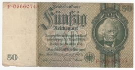 Germany, 50 Reichsmark, 1933, without series on rear, P182b, VF-
show or... - $30.45