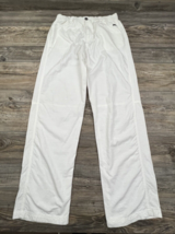 Blanc du Nil Premium Pants White Cotton Elastic Waist Summer Beach Resor... - £19.34 GBP