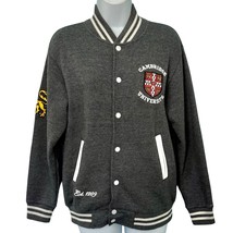 Cambridge University Gray White Trim Lion Letterman Bomber Sweatshirt sz XS - $529.23 MXN