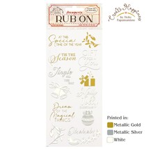 Create Happiness Christmas Plus Rub-On 4&quot;X8.5&quot;-Christmas Bells DFLRB45 - $171.20 MXN