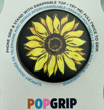 Popsockets PopGrip Sunnyside Phone Grip &amp; Stand with Swappable Top Sunflower - £5.49 GBP