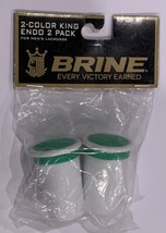 Brine King Endo Lacrosse Shaft End Cap 2 Pack - Green White NEW Men&#39;s La... - £3.97 GBP