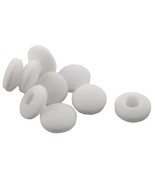 Replacement Earbud FOAM Cushion 4 PAIRS WHITE Covers earpad sponge 11/16... - $17.63