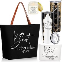 4 Pack Mom Gifts Best Mother in Law Ever Gift Bag 20oz Tumbler Cup Makeu... - £49.16 GBP
