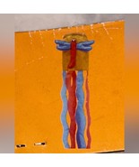 NEW VINTAGE Wind Sock Dragonfly 48&quot; Patio Garden Decor Retro Hippie Boho... - $246.07 MXN