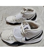 Nike Kyrie 6 White Black Basketball Shoes Sneakers BQ4630-100 Men&#39;s Sz 8.5 - £24.69 GBP