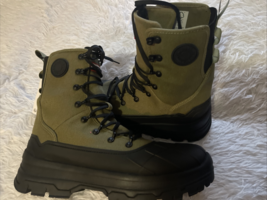 Hunter explorer desert boot green lace up canvas combat water resistant ... - $226.71