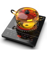 1800W Portable One Burner Electric Cooktop, Touch Control, Timer - $1,647.10 MXN