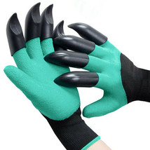 Garden Gloves with Claws Includes 8 ABS Plastic Fingertips Claws (Teal, 1 Pair) - £7.20 GBP