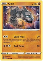 Onix 138/264 Common Fusion Strike Pokemon Card - £3.99 GBP