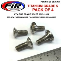 KTM 300 EXC 2016-21 TITANIUM UPPER &amp; LOWER SUB FRAME BOLTS X4 - £24.58 GBP