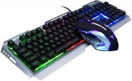 Keyboard and Mouse Combo,Gaming Keyboad LED Light Backlit Metal Frame - £44.82 GBP