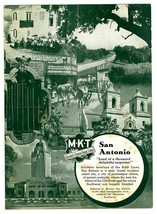 MKT Railroad Menu San Antonio Cover KATY Missouri Kansas Texas Lines 1940 - £272.89 GBP