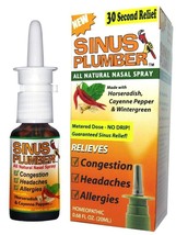 Sinus Plumber Nasal Infection Spray Congestion Natural Allergy Relief - ... - £10.57 GBP