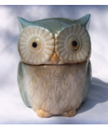 TURQUOISE BLUE OWL  CANISTER    POTTERY MAKE  NEW - £9.30 GBP