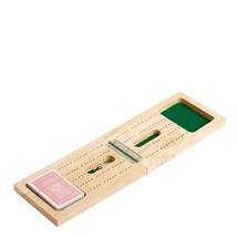 Cribbage Wooden Travel Set &amp; Card Set - £23.97 GBP