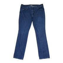 Old Navy The Flirt Women&#39;s Size 14 Regular Mid-Rise Straight Navy Blue Jeans - £12.75 GBP