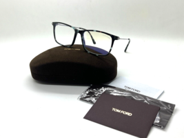 TOM FORD Women&#39;s Eyeglasses TF5758-B 055 HAVANA BLUE 56-16-145M ITALT BL... - £106.00 GBP
