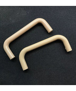 2x Vintage 3 1/4&quot; Brown Modern Plastic Drawer Handle Pulls New Old Stock - $6.14 CAD
