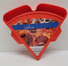 Crofton Microwave Pizza Warmer Reusable Red Plastic - $17.36