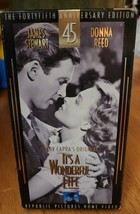 It&#39;s A Wonderful Life 1991 VHS 45th Anniversary Edition James Stewart Donna Reed - £3.79 GBP