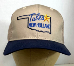 New Holland Men&#39;s Trucker Hat Tulsa New Snapback Embroidered Canvas Mesh... - $18.00