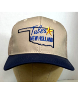 New Holland Men&#39;s Trucker Hat Tulsa New Snapback Embroidered Canvas Mesh... - £13.52 GBP