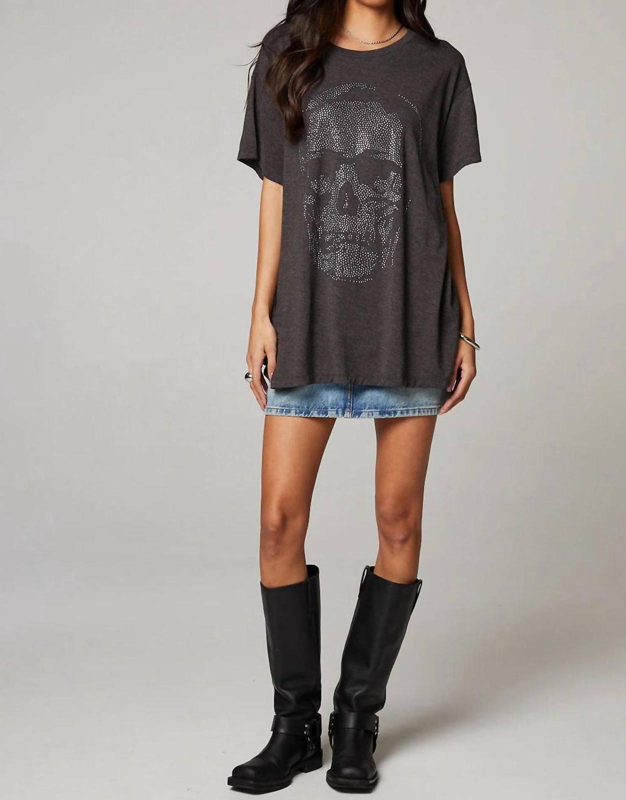 Chaser Diamond Skull Graphic Short Sleeve Top Size XS - $49.50