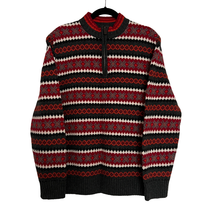 John Bartlett Pullover Sweater Mens M Nordic Fair Isle Wool Blend Knit Winter - £31.86 GBP
