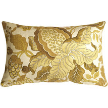 Harvest Floral Yellow 16x24 Throw Pillow, Complete with Pillow Insert - £50.59 GBP