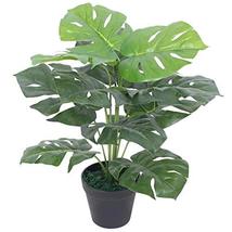 Artificial Monstera Plant with Pot 17.7&quot; Green - £31.64 GBP