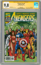 CGC SS 9.8 Avengers #25 SIGNED George Perez Art Thor Iron Man Scarlet Witch Cap - $197.99