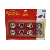 Vintage Disney Hunchback Of Notre Dame 8 Party Favor Rings New In Package - £14.90 GBP