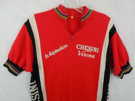 Vtg Chesini Verona Wool Blend cycling jersey maillot cycliste Eroïca Sz ... - $37.10