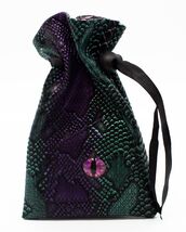 Dragon Skin with Eye Faux Leather Dice Bag - $17.77+