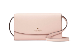 New Kate Spade Dana Small Flap Crossbody Saffiano Rose Smoke - $69.66