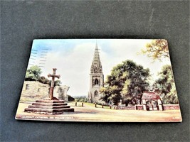 Llandaff Cathedral and Village Cross, Wales, Great Britain - 1947 Postcard. - £6.90 GBP