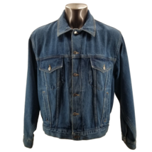 Vintage Wrangler Jacket Mens  Hero Denim Jean Trucker Blue Wash Workwear... - $32.56