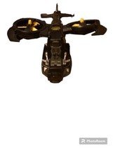 BATMAN DC Comics Batcopter Helicopter Black Battery Operated Toy Sounds Lights - £15.69 GBP