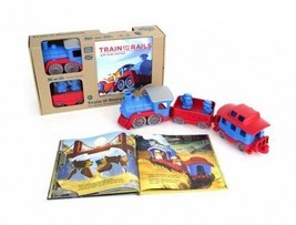 Green Toys Train and Train off the Rails with Koty and Dot 6 PC Storyboo... - £39.41 GBP