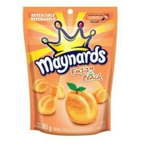 3 X Bags of Maynards Fuzzy Peach Gummy Candy 355g/12.5 oz -Canada- Free ... - £23.89 GBP