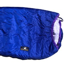 Sierra Design Sleeping Blue Purple Mummy Sleeping Bag 80&quot; x 24&quot; (widest) - £54.24 GBP