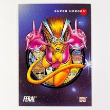 Feral Marvel Impel 1992 Super-Heroes Card #67 Series 3 MCU X-Force New Mutants - £1.57 GBP