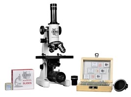 1125x Student Compound Microscope with 25 Prepared Microscope Slides, Mag: 100x - £158.75 GBP
