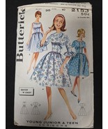 Butterick Sewing Pattern #2153 Juniors Dress Size 10 Bust 30 1950s Vinta... - $182.01 MXN